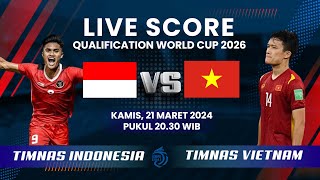 🔴Pertandingan Timnas Indonesia 1 vs 0 Vietnam di Kualifikasi Piala Dunia 2026  LIVE SCORE [upl. by Casper]