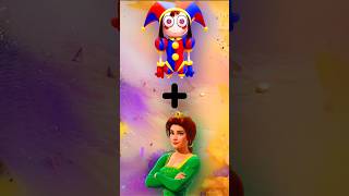 Pomni The Amazing in Fionas Circus Character art digitalart disney shorts [upl. by Ybrik68]