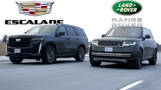 Heres Why Range Rover LWB Might Be a Better Choice Over Cadillac Escalade Platinum 3Row SUV Fight [upl. by Zulema]