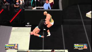 WWE 2K16  Secret Cesaro Swing Into The Barricade [upl. by Rist]