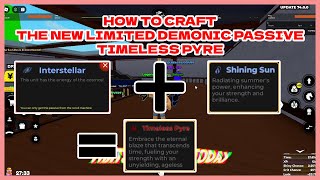 CRAZY PASSIVE  HOW TO CRAFT DEMONIC PASSIVE  ANIME FIGHTERS SIMULATOR roblox [upl. by Laddy999]