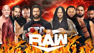 Roman Reigns Jon Moxley Seth Rollins Goaldberg vs Solo Sikoa Jacob Fatu Tama Tonga Tonga Loa  OTC [upl. by Elesig]