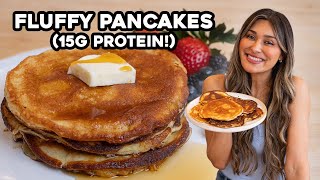 Fluffy Pancakes Just 4 Ingredients I Low Carb I Gluten Free [upl. by Lek98]