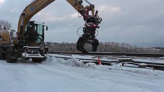 Hultdins RG16 Rail Grapple on Rototilt Tiltrotator [upl. by Jaycee]