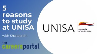 5 Reasons To Study At Unisa  The Careers Portal [upl. by Anaujit]