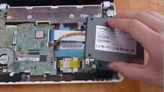 Asus Eee PC 1015PN  How to replace HDD with SSD [upl. by Brandtr]