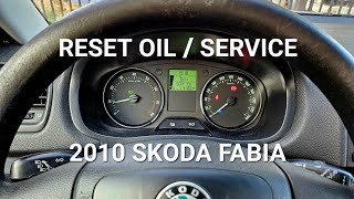 20102014 Škoda Fabia  Roomster  How to reset oil service  inspection  kasowanie inspekcji oleju [upl. by Gemperle]