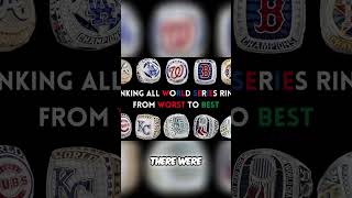 Epic MLB Championship Rings Ranked Get Ready💍⚾💥mlb sports foryou viralvideo shorts baseball [upl. by Kcirddehs]