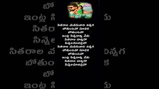 O Pilaga Venkati  సితరాల మనసునాది చిన్నగ బోతుంటవో సూడక బోతుంటవో lyric [upl. by Theobald907]