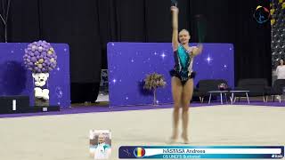 NĂSTASĂ Andreea CS UNEFS Bucharest ROU Junioare Clubs CupaRomaniei🏆 la Gimnastica Ritmica 2024 Sf [upl. by Olim614]