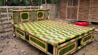 most beautiful bamboo bed modelvideo [upl. by Martguerita]