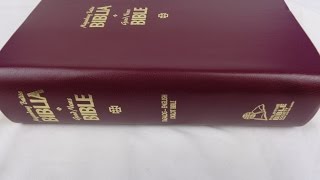 Tagalog  English Diglot Bible Burgundy Leather Cover with Thumb Index  TPV  TEV [upl. by Wills]