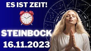 STEINBOCK ♑️⏰ DU BIST AN DER REIHE 😨 Horoskop  16November 2023 steinbock tarot [upl. by Jakoba]