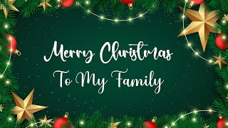 Merry Christmas Wishes for Family  WishesMsgcom [upl. by Soble]