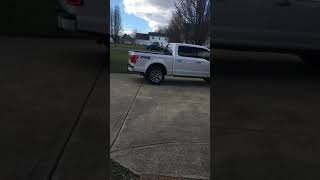 2015 F150 50L cold start with resonator delete Muffler replaced with Borla ProXs no resonator [upl. by Phionna]