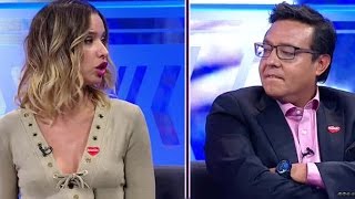 Duro cara a cara de Álvaro Sanhueza y Claudia Schmidt  PRIMER PLANO [upl. by Kippy]