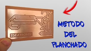 Circuito impreso con el METODO DEL PLANCHADOIdeatronic [upl. by Trilley]