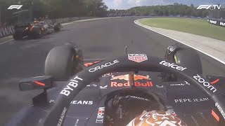 Verstappen congratulating Oscar Piastri on his first win and Lando Norris on a P2 [upl. by Neelyk]