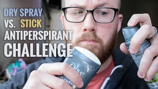 Dry Spray vs Stick Antiperspirant Challenge  Which Is Best For Excessive Sweating [upl. by Tod]