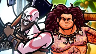 Kratos vs Maui  RAP BATTLE  ft Mega Ran amp McGuinnsBook [upl. by Nohs]