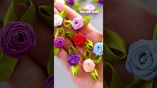 🌹Rose on a needlehandmade craft short youtube shivartist99 [upl. by Nnylamme]