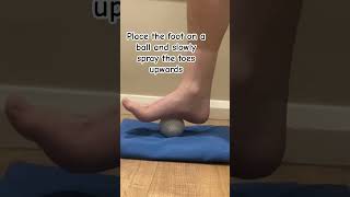 Self massage  rolling plantarfascia onto a hard ball massage physiotherapy [upl. by Eiramaneet]