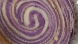 Cutting purple yam bread 🍞foodgood asmr satisfying [upl. by Flanigan]