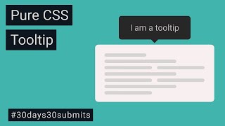 Simple CSS Tooltip  Basic Tooltip  Infotip  Hint [upl. by Edya596]