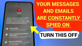 MESSAGES and EMAILS on YOUR PHONE BEING SPIED ON TURN THIS OFF [upl. by Haidabej944]