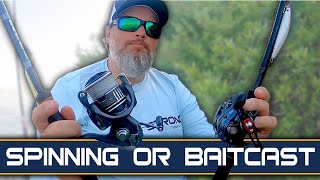 Baitcasting VS Spinning Reels Whats Right For YOU [upl. by Vanda]