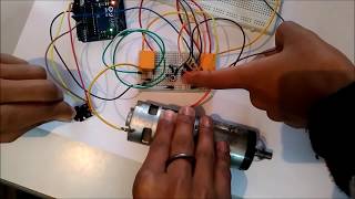 DC Motor Speed and Direction Control using Arduino [upl. by Llednyl42]