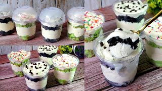 FUDGEE BAR ICE CREAM CAKE IN A CUP l NO BAKE NO OVEN ICE CREAM CAKE [upl. by Hope]