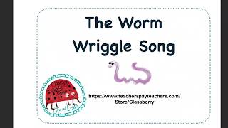 Wriggle Worm Song for KidsBossy Butterfly Story [upl. by Sirtaeb]