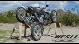 Leaning suspension quad bike has better control performance and safety [upl. by Sivek]