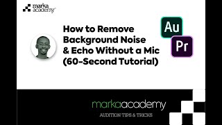 How to Remove Background Noise amp Echo Without a Mic 60Second Tutorial [upl. by Danae]