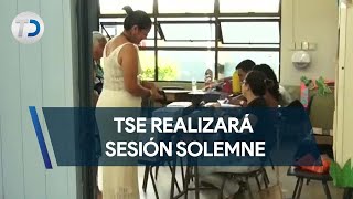 TSE realizará sesión solemne [upl. by Milman]