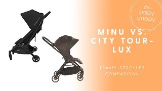 NEW 2018 UPPAbaby Minu vs Baby Jogger City Tour Lux Stroller Comparison [upl. by Kcirdlek]