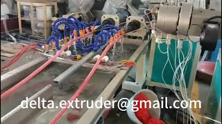 PVC pipe making machine Spiral Flexible Hose production line [upl. by Case]