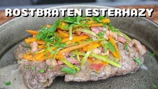 ROSTBRATEN ESTERHAZY  SCHMORSPEZIALITÄT aus dem BURGENLAND  BBQVideo  0815BBQ [upl. by Meek55]