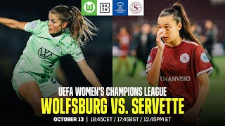 Wolfsburg vs Servette  UEFA Women’s Champions League Matchday 2 Full Match [upl. by Travax228]