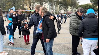 Napoli Verona guardate chi spunta al Maradona tifosi entusiasti 😍💙 [upl. by Seidule387]