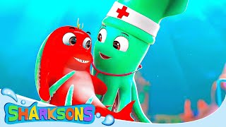 5 Little Reef Sharks  The Sharksons  Songs for Kids  Nursery Rhymes amp Kids Songs [upl. by Aikemal683]