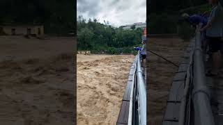 Floods in Vietnam after the yagi storm Nature noise storm rain weather raining [upl. by Adiahs546]