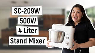 SC209 500W 4Liter Stand Mixer Schef  Sokany  Unboxing amp Demo [upl. by Averi]