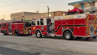 Firetrucks leaving The New Jersey wildwood fireman’s convention 2023 part 2 [upl. by Ydnelg]