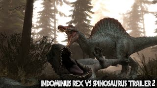 Spinosaurus vs Indominus Rex Animation Trailer 2 [upl. by Ozkum]