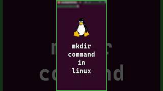 310 Basic Linux Commands  mkdir command shorts linux linuxcommands [upl. by Nuhsal985]