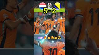 Netherlands vs Bosnia 52 HighlightsZirkzee Frist Goal🔥😱shorts netherlands football viralvideo [upl. by Bazar]