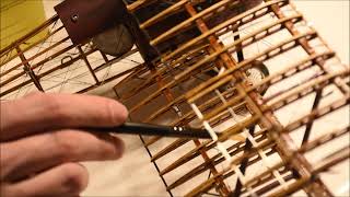 I Built Aircraft Biplane  Sopwith Camel  Artesania Latina  Part 34  Varnish [upl. by Aikahs]