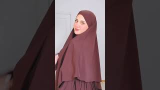 اول مره اجرب الحجاب الشرعي 🤎🥺 hijab hijabtutorial اكسبلور explore خلودمحمود [upl. by Aiak]